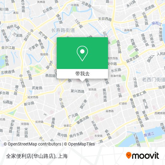 全家便利店(华山路店)地图