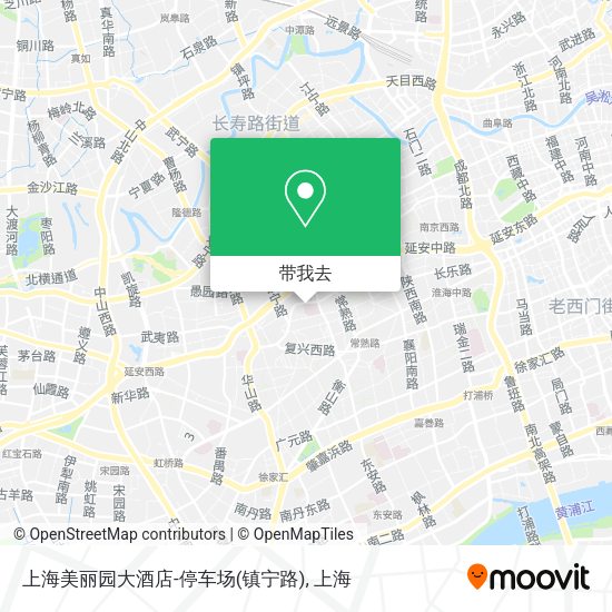 上海美丽园大酒店-停车场(镇宁路)地图