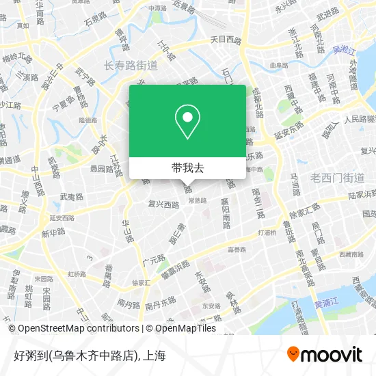 好粥到(乌鲁木齐中路店)地图