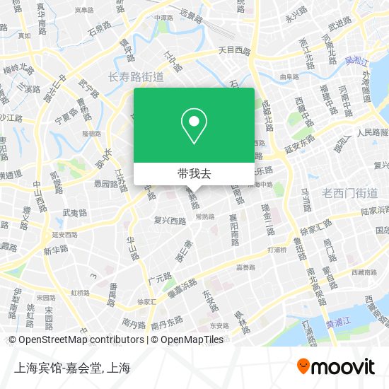 上海宾馆-嘉会堂地图