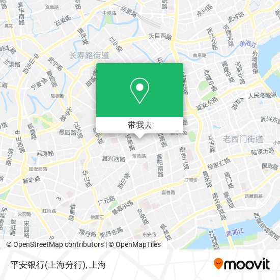平安银行(上海分行)地图