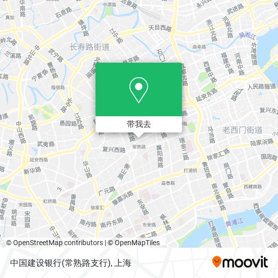 中国建设银行(常熟路支行)地图