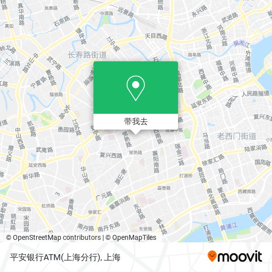 平安银行ATM(上海分行)地图