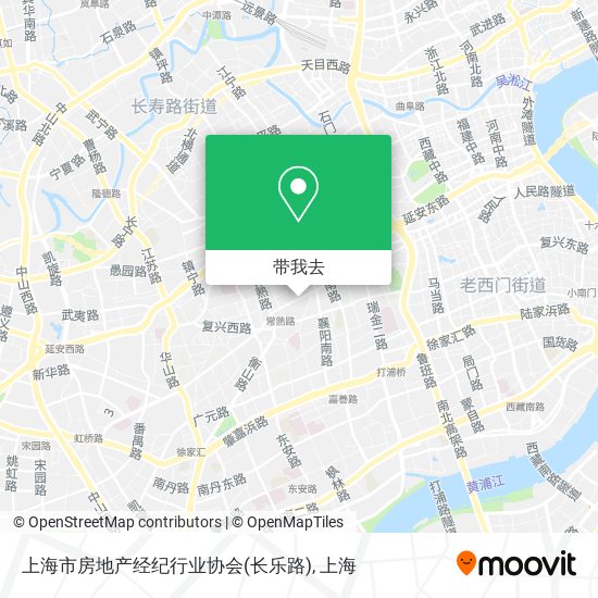 上海市房地产经纪行业协会(长乐路)地图