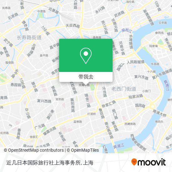 近几日本国际旅行社上海事务所地图