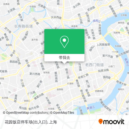 花园饭店停车场(出入口)地图