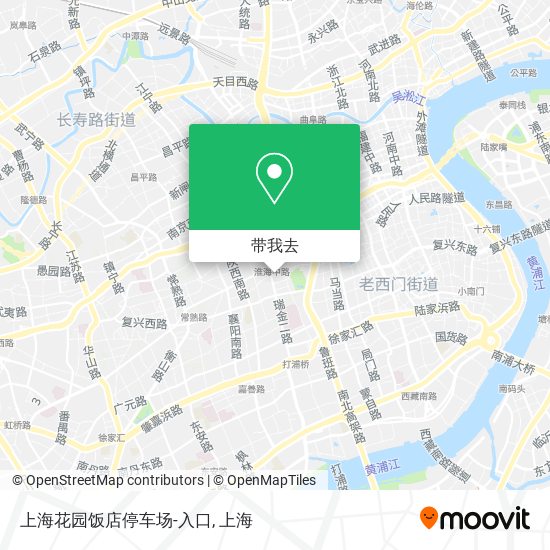 上海花园饭店停车场-入口地图