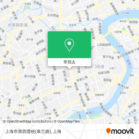 上海市第四聋校(皋兰路)地图