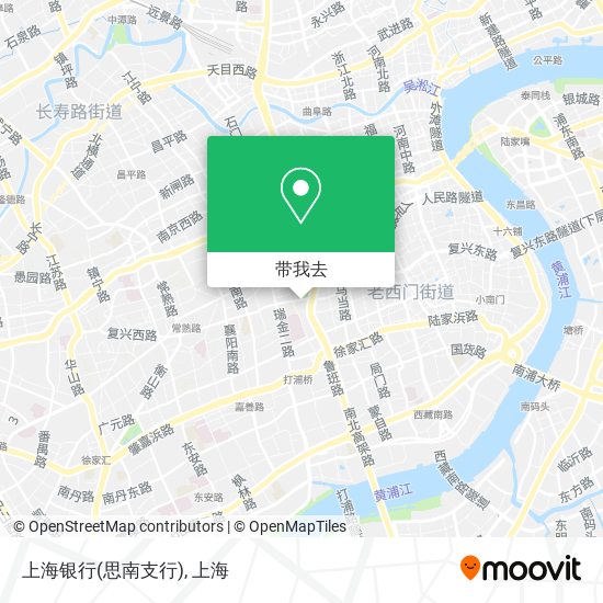 上海银行(思南支行)地图