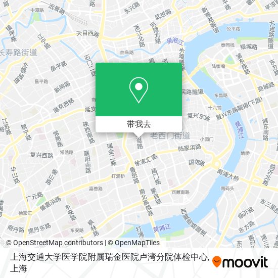 上海交通大学医学院附属瑞金医院卢湾分院体检中心地图