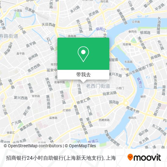 招商银行24小时自助银行(上海新天地支行)地图