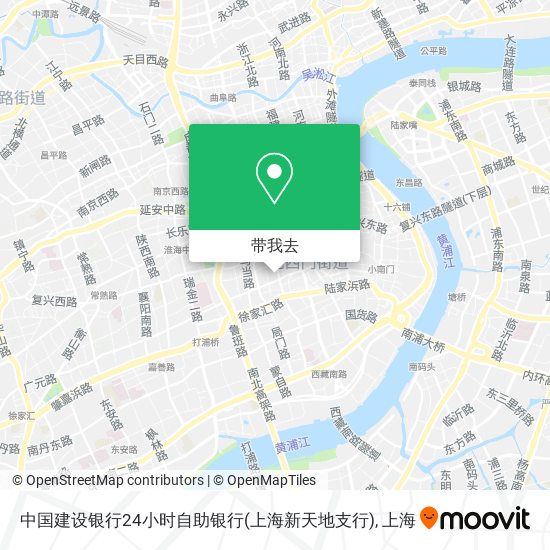 中国建设银行24小时自助银行(上海新天地支行)地图