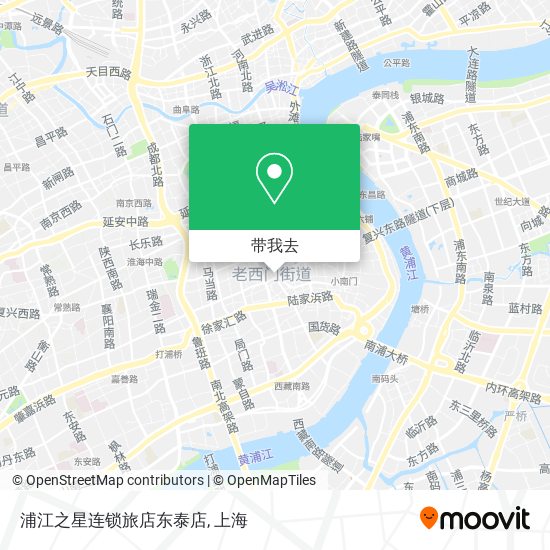 浦江之星连锁旅店东泰店地图