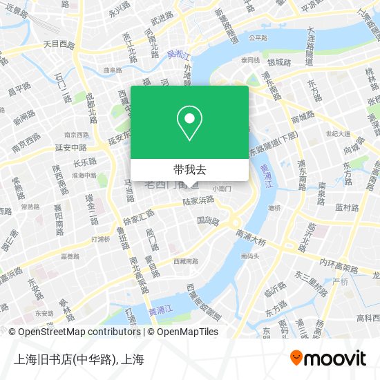 上海旧书店(中华路)地图