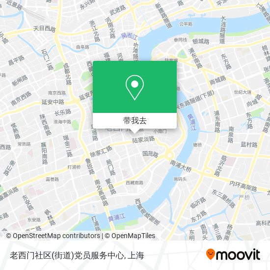 老西门社区(街道)党员服务中心地图