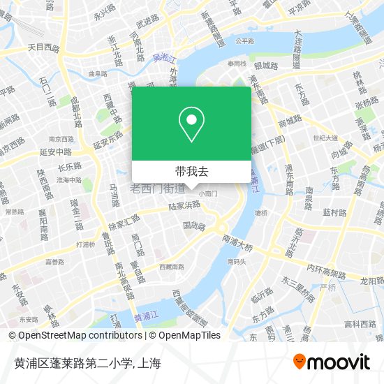 黄浦区蓬莱路第二小学地图