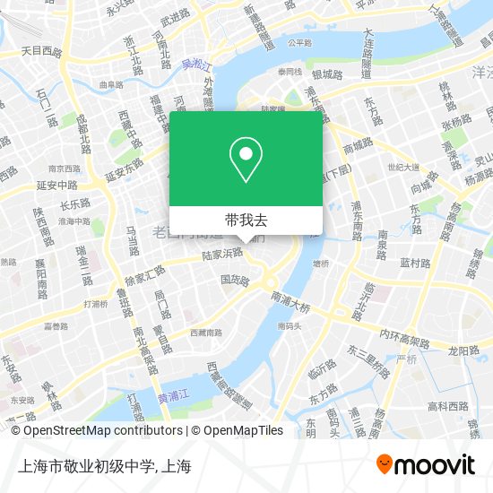 上海市敬业初级中学地图