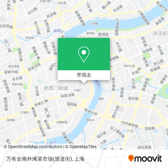 万有全南外滩菜市场(巡道街)地图