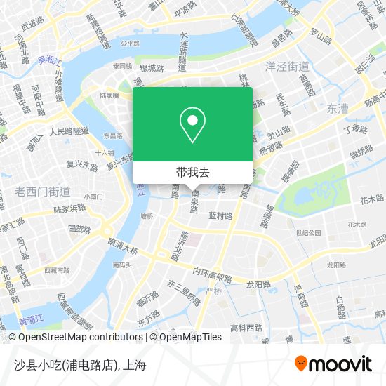 沙县小吃(浦电路店)地图