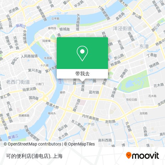 可的便利店(浦电店)地图