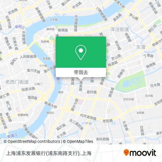 上海浦东发展银行(浦东南路支行)地图