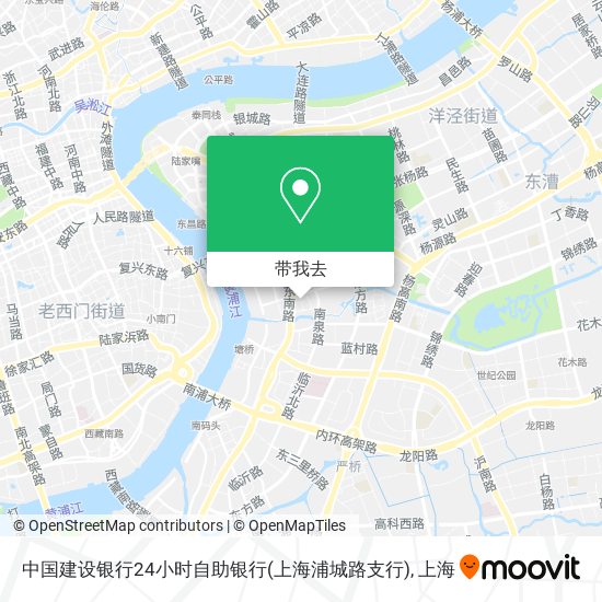 中国建设银行24小时自助银行(上海浦城路支行)地图