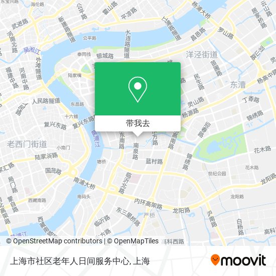 上海市社区老年人日间服务中心地图