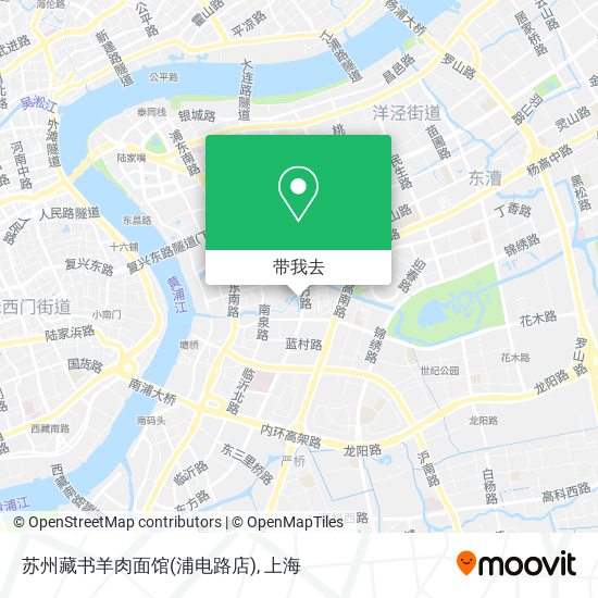 苏州藏书羊肉面馆(浦电路店)地图