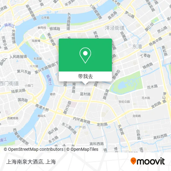 上海南泉大酒店地图