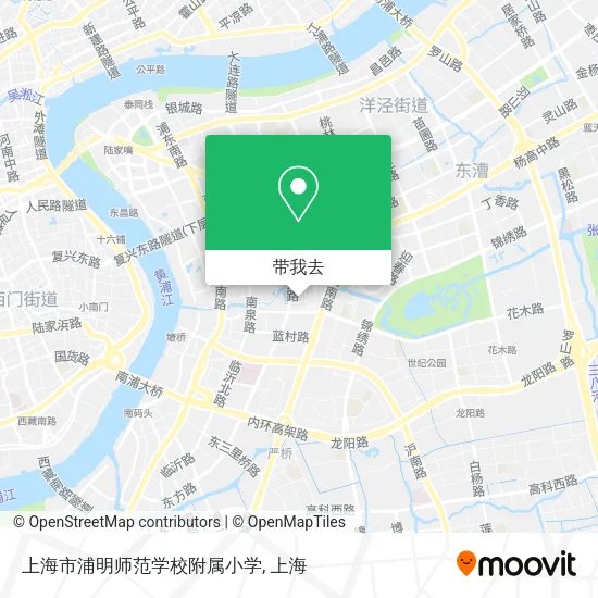 上海市浦明师范学校附属小学地图