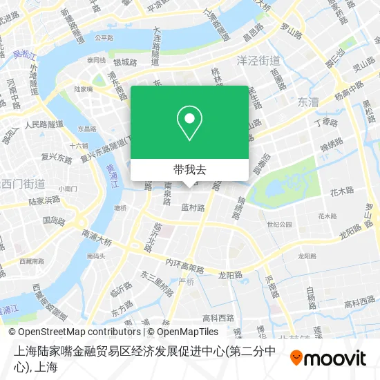 上海陆家嘴金融贸易区经济发展促进中心(第二分中心)地图