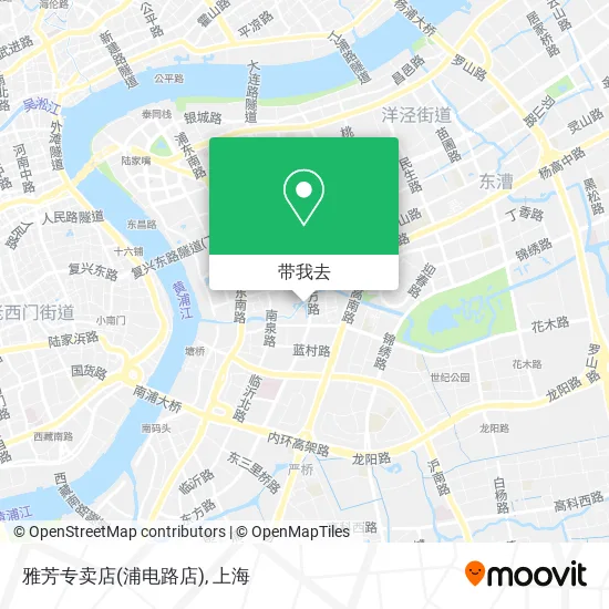 雅芳专卖店(浦电路店)地图