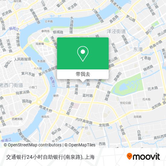 交通银行24小时自助银行(南泉路)地图
