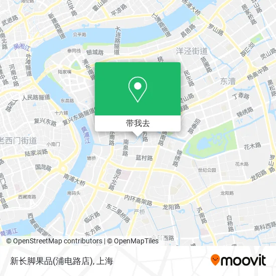 新长脚果品(浦电路店)地图