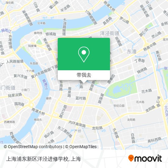 上海浦东新区洋泾进修学校地图
