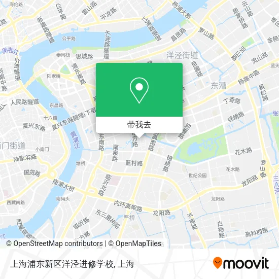 上海浦东新区洋泾进修学校地图
