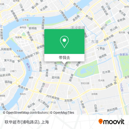 联华超市(浦电路店)地图