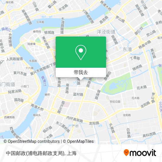 中国邮政(浦电路邮政支局)地图