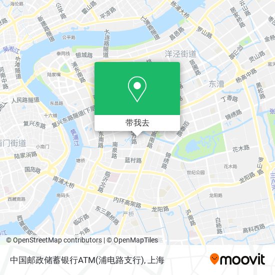 中国邮政储蓄银行ATM(浦电路支行)地图