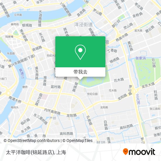 太平洋咖啡(锦延路店)地图
