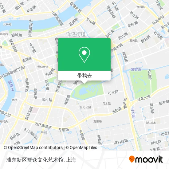 浦东新区群众文化艺术馆地图