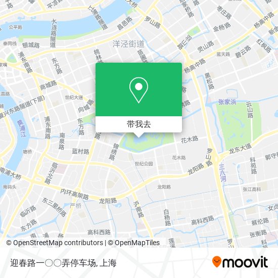 迎春路一〇〇弄停车场地图