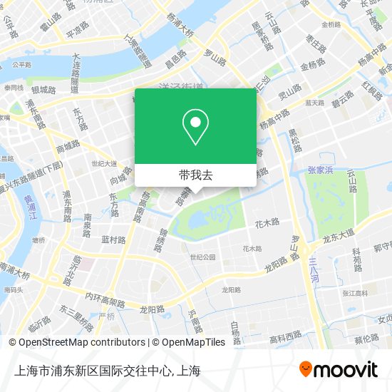 上海市浦东新区国际交往中心地图