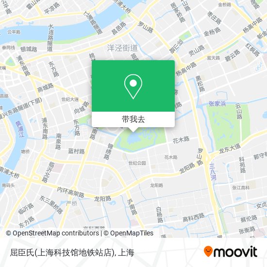 屈臣氏(上海科技馆地铁站店)地图
