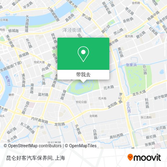 昆仑好客汽车保养间地图