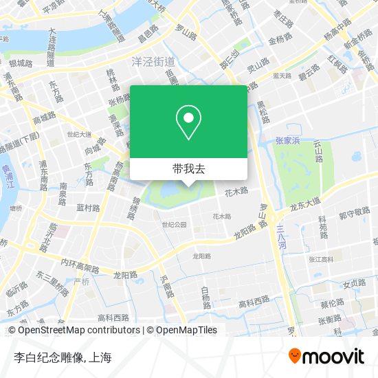 李白纪念雕像地图