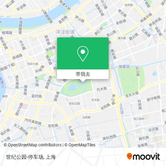 世纪公园-停车场地图