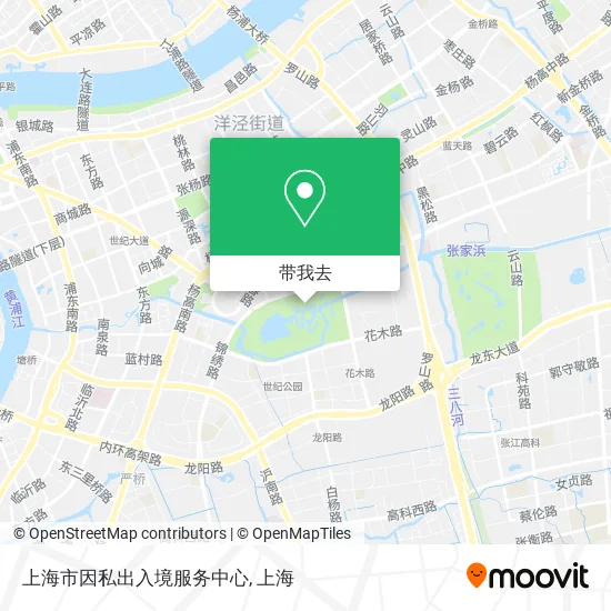 上海市因私出入境服务中心地图