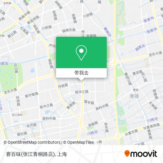 赛百味(张江青桐路店)地图