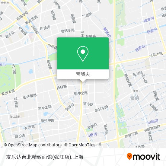 友乐达台北精致面馆(张江店)地图